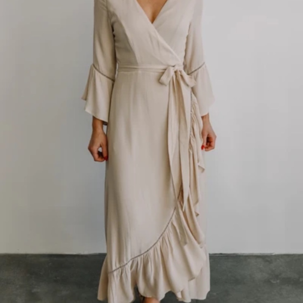 Baltic Born Wrap dress in Natural NWT